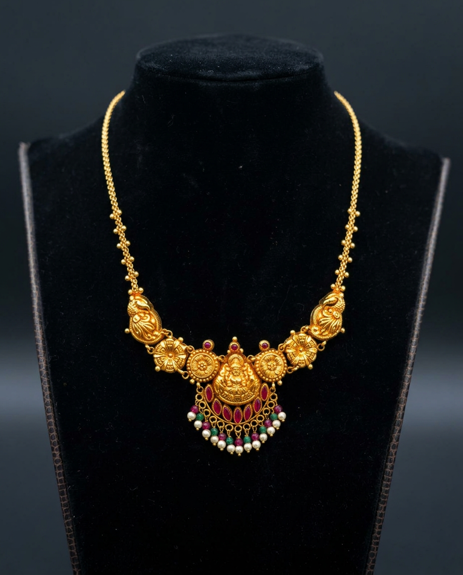 Traditional Gold Necklace view 2