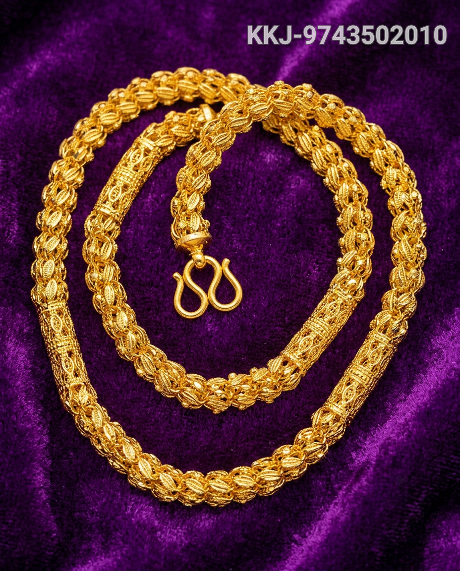 Traditional Gold Jewelry Necklace view 2