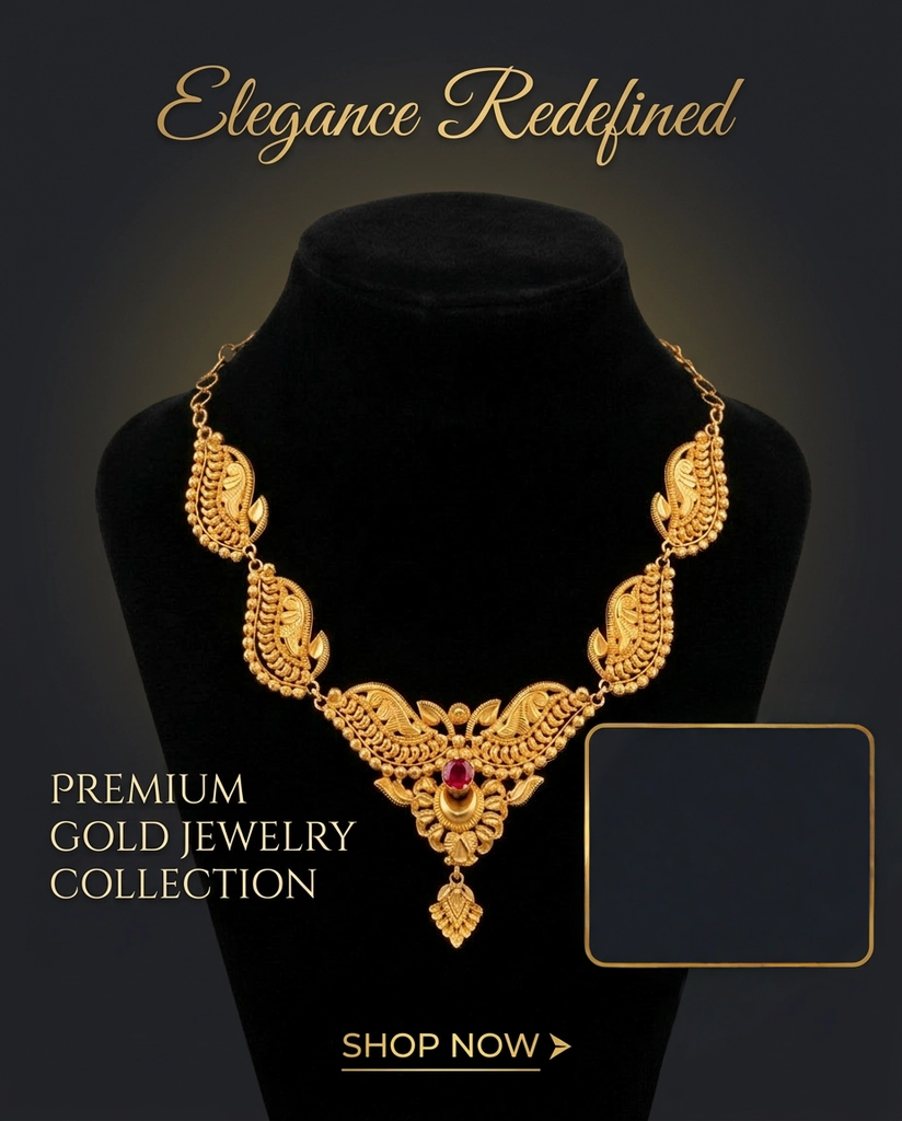 Premium Gold Necklace view 2
