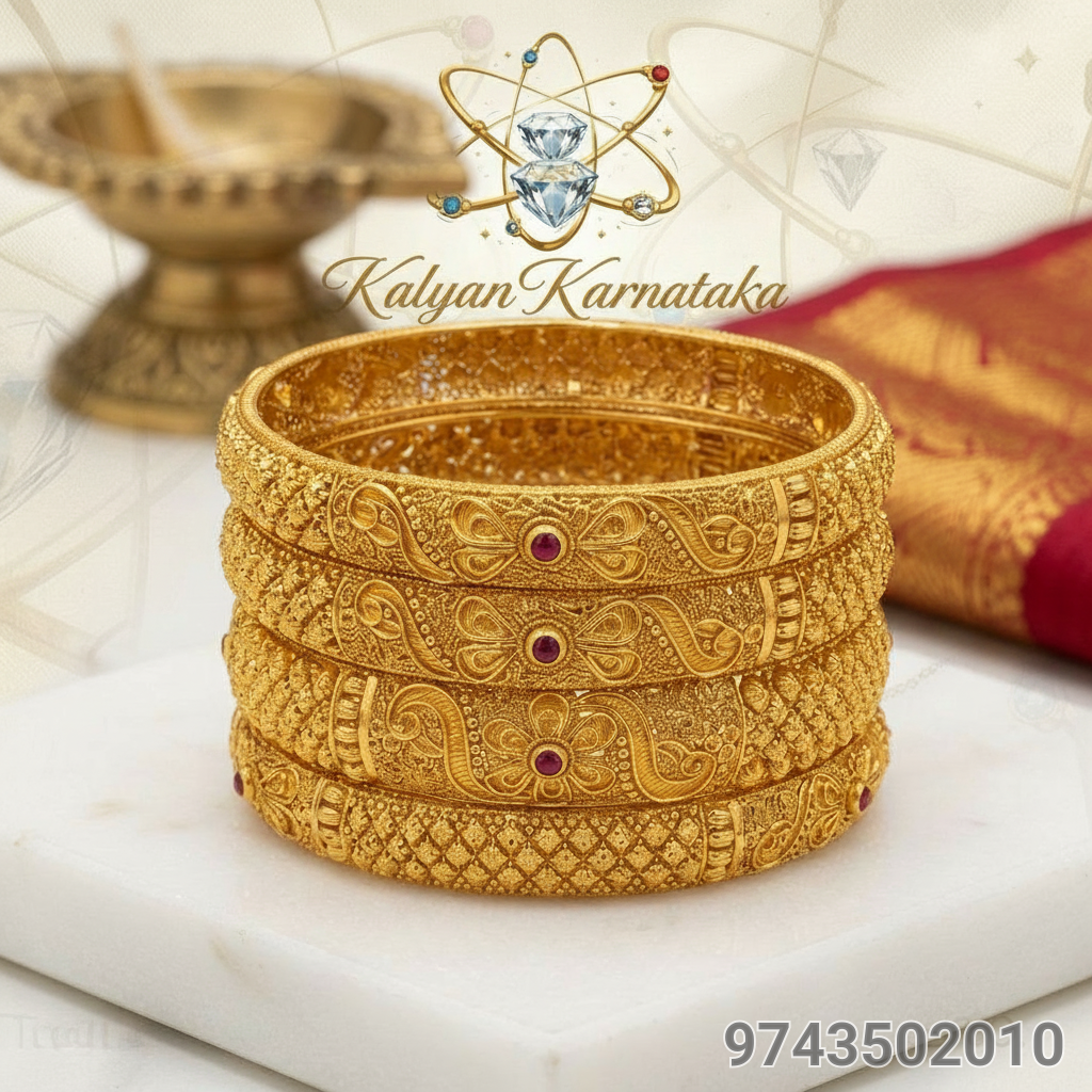 Kalyan Karnataka Gold Bangles view 2