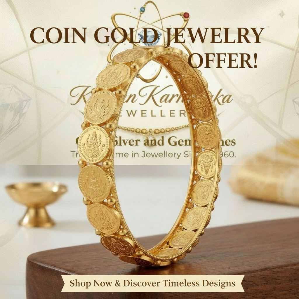 Coin Gold Bangle view 2