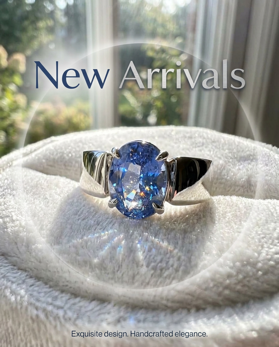 Blue Sapphire Ring view 2