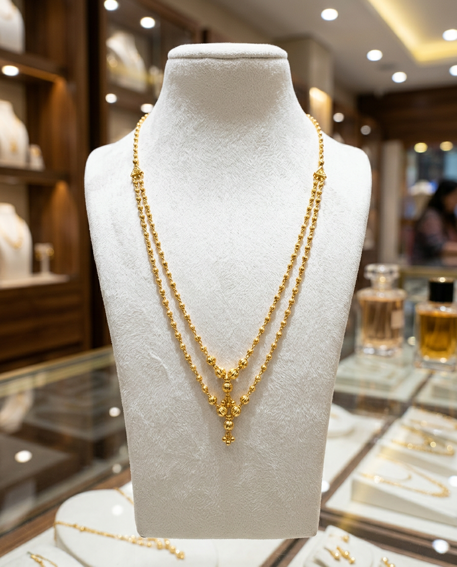 Elegant Gold Necklace view 2