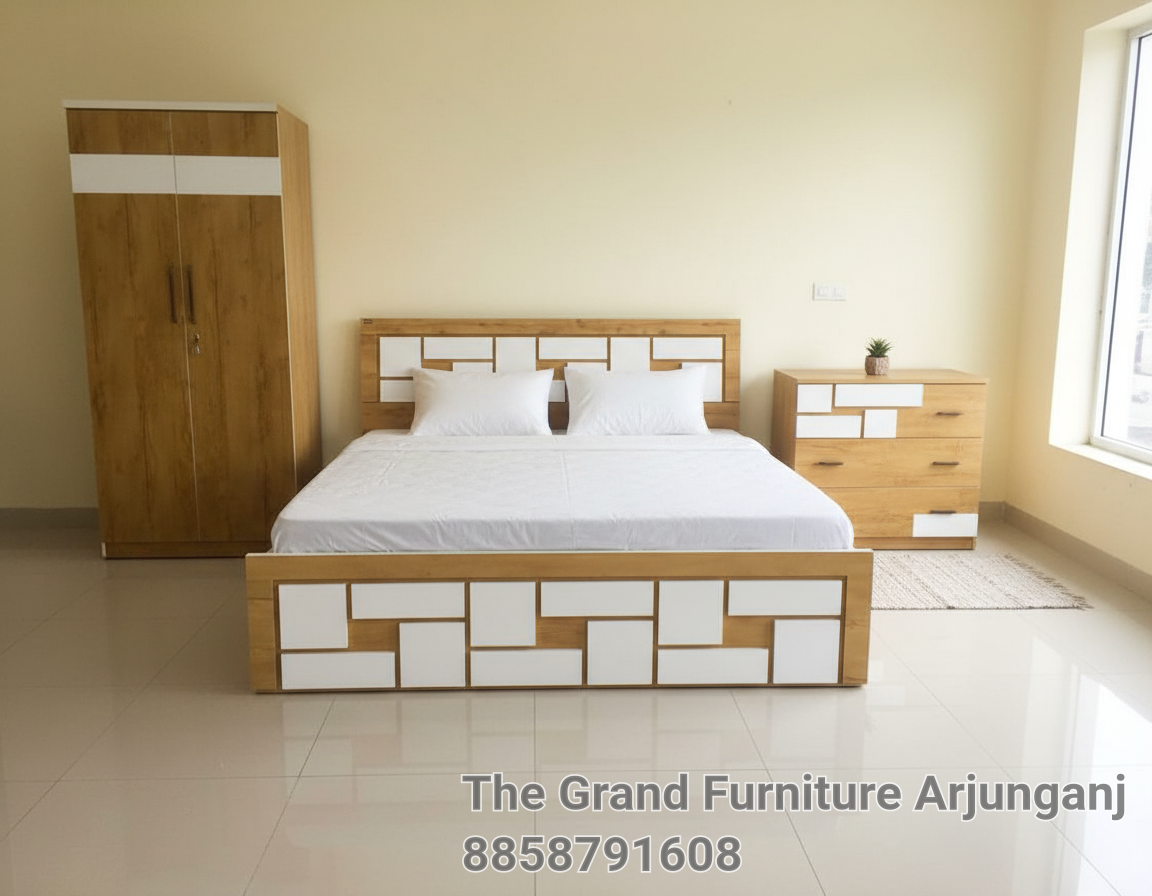 Wooden Panel Bed