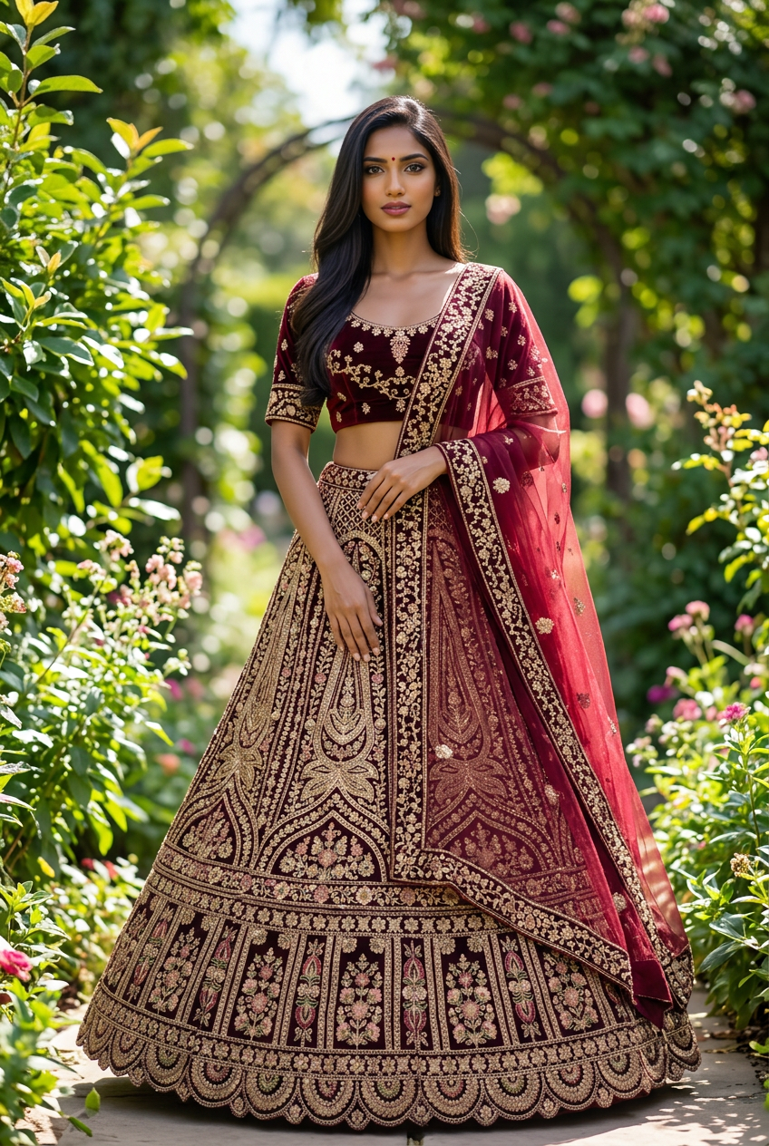 Heavy Embroidered Lehenga