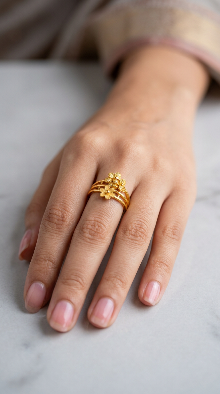 New Palak Jewellers Gold Ring view 2