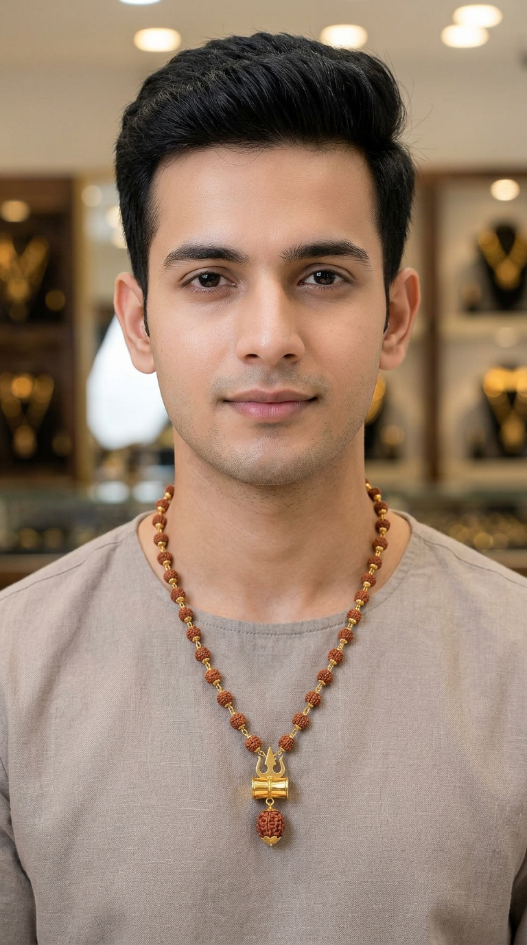 New Palak Jewellers Rudraksha Mala view 2