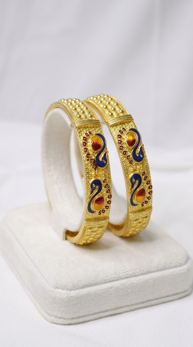 Ornate Gold Bangles