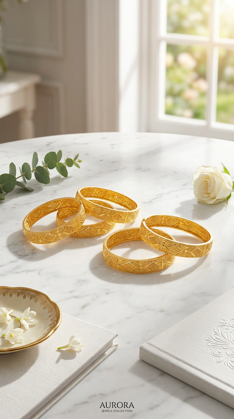 Chidambaram Gold Covering Bangles