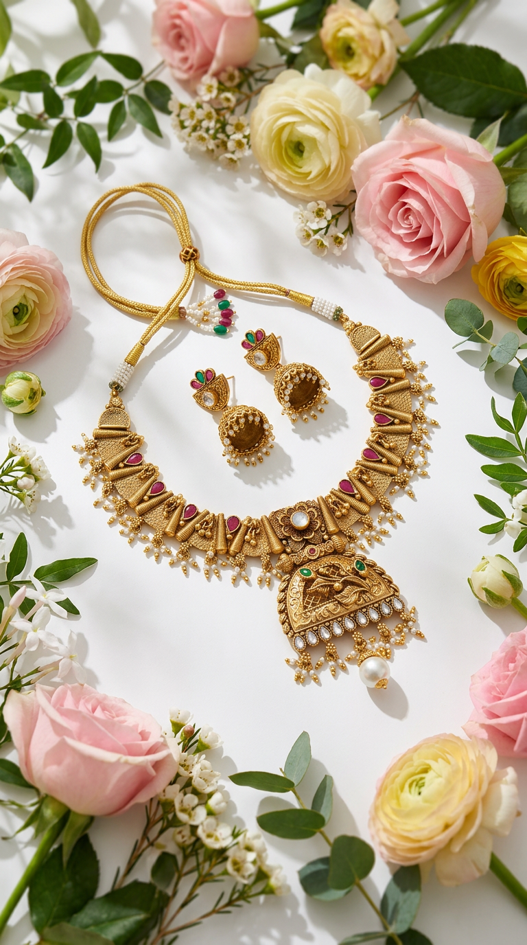 Gold Jewellery Set view 2