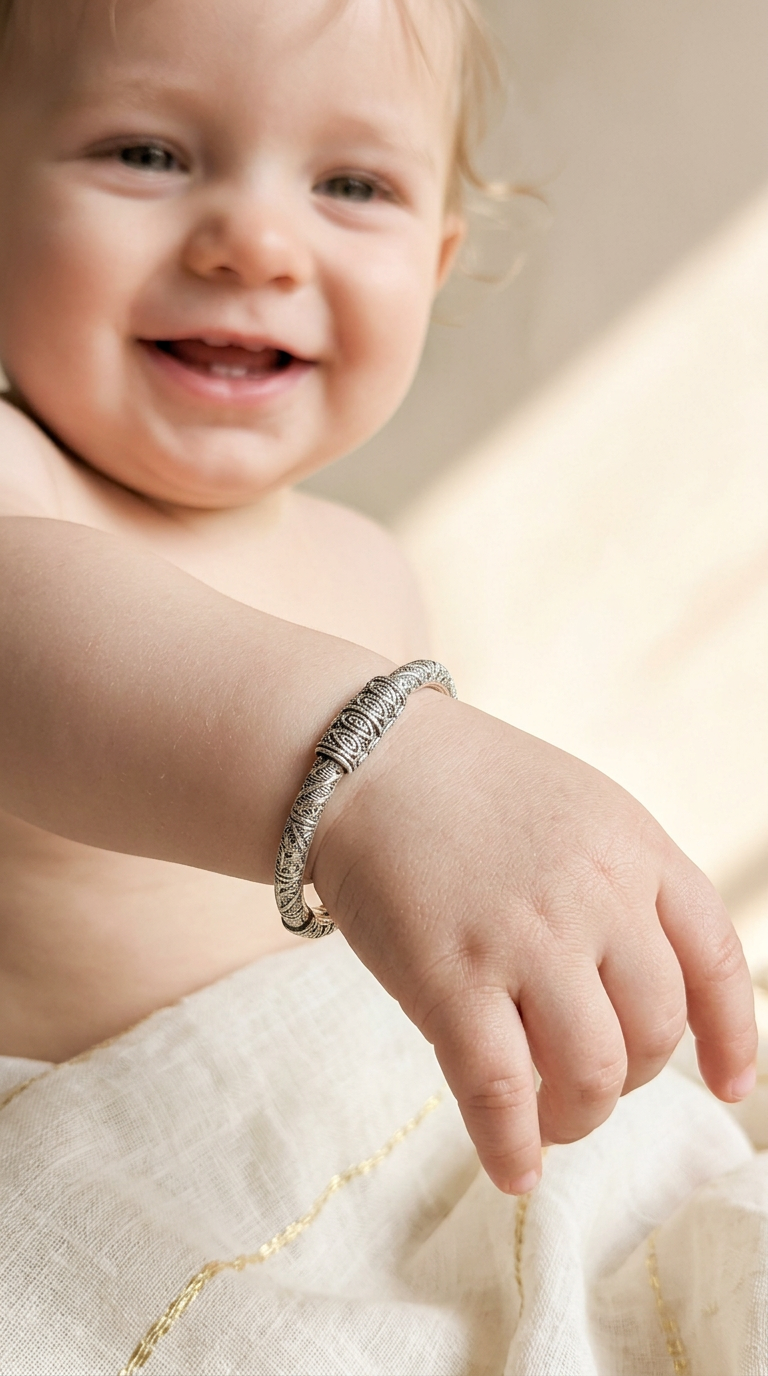 Silver Bangles Set view 2