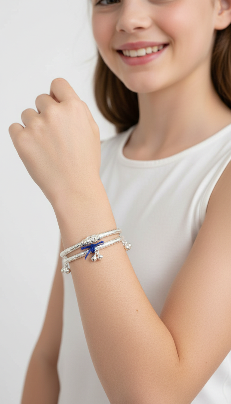 Silver Decorative Bangles view 2