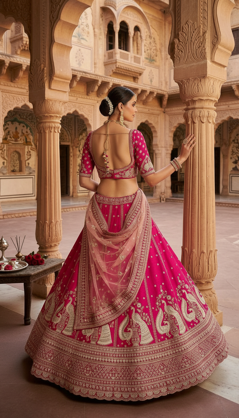 Embroidered Bridal Lehengas view 2