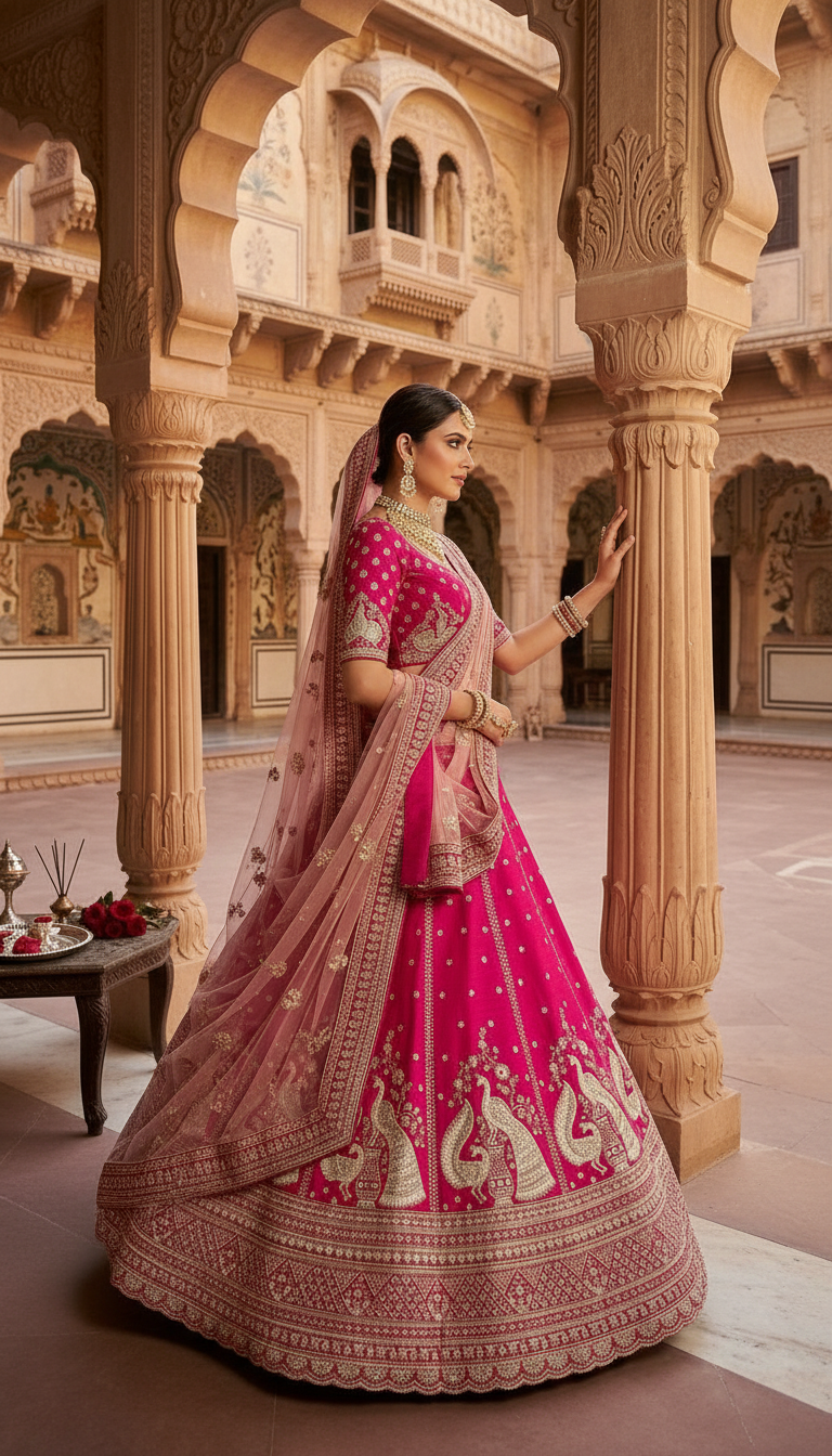 Embroidered Bridal Lehengas view 4