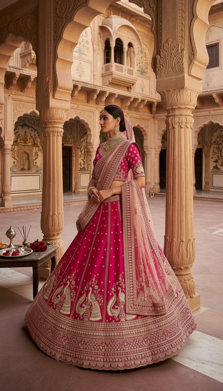 Embroidered Bridal Lehengas view 3