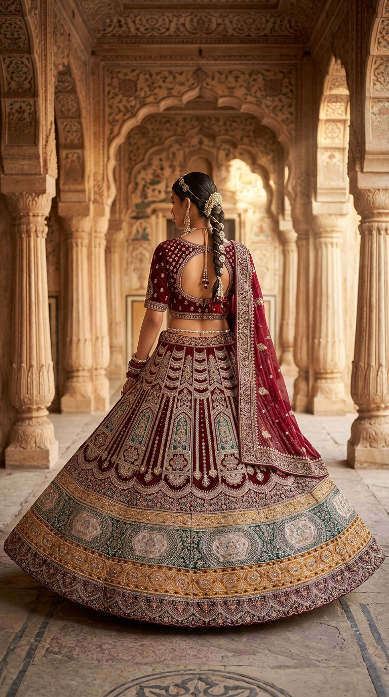 Exquisite Bridal Lehanga view 4