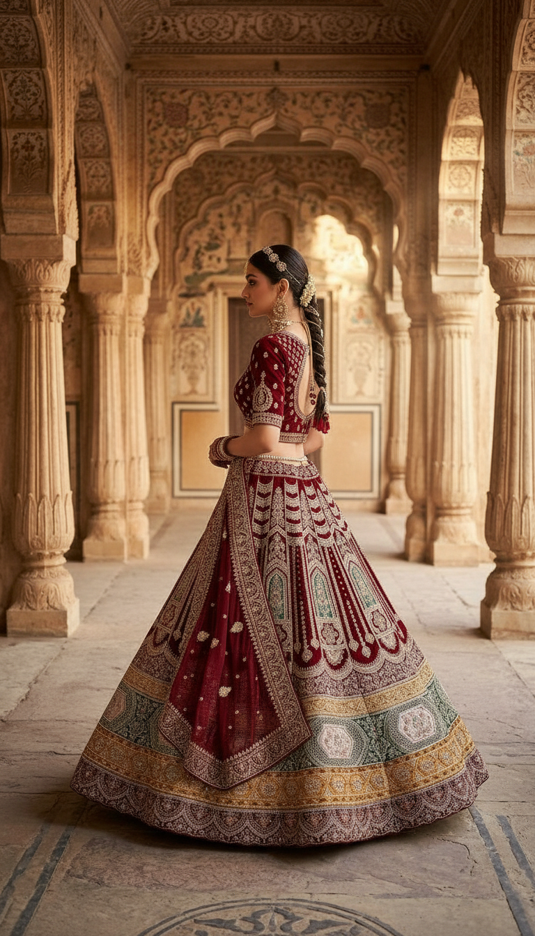 Exquisite Bridal Lehanga view 3