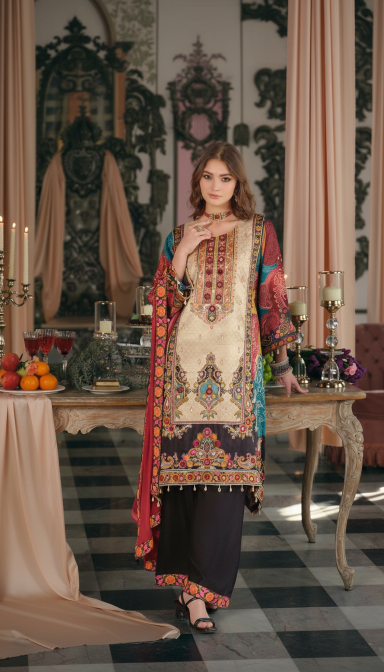 Frock Anarkali Shimmer Ethnic Suit