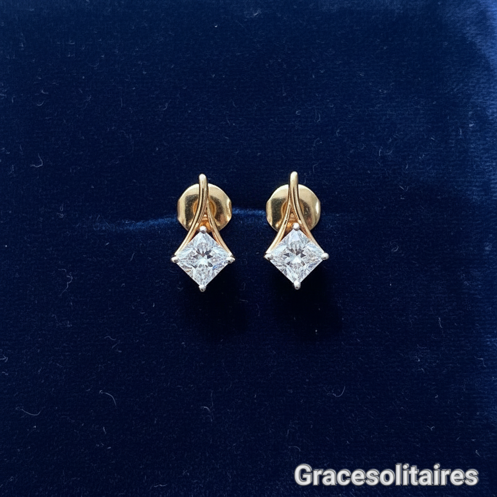 1.02 CARAT PRINCESS CUT SOLITAIRES