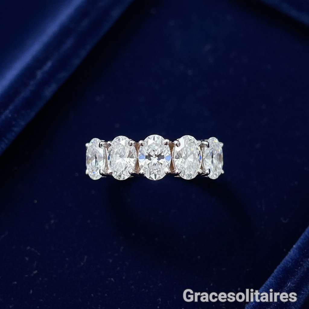2.60CARAT OVAL CUT SOLITAIRE BAND