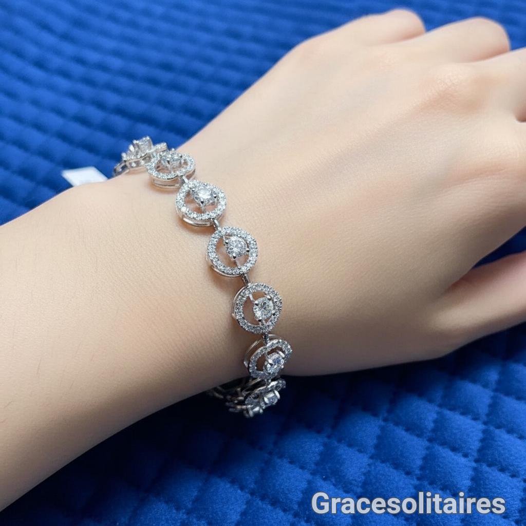 7.66 CARAT ROUND SOLITAIRE BRACELET
