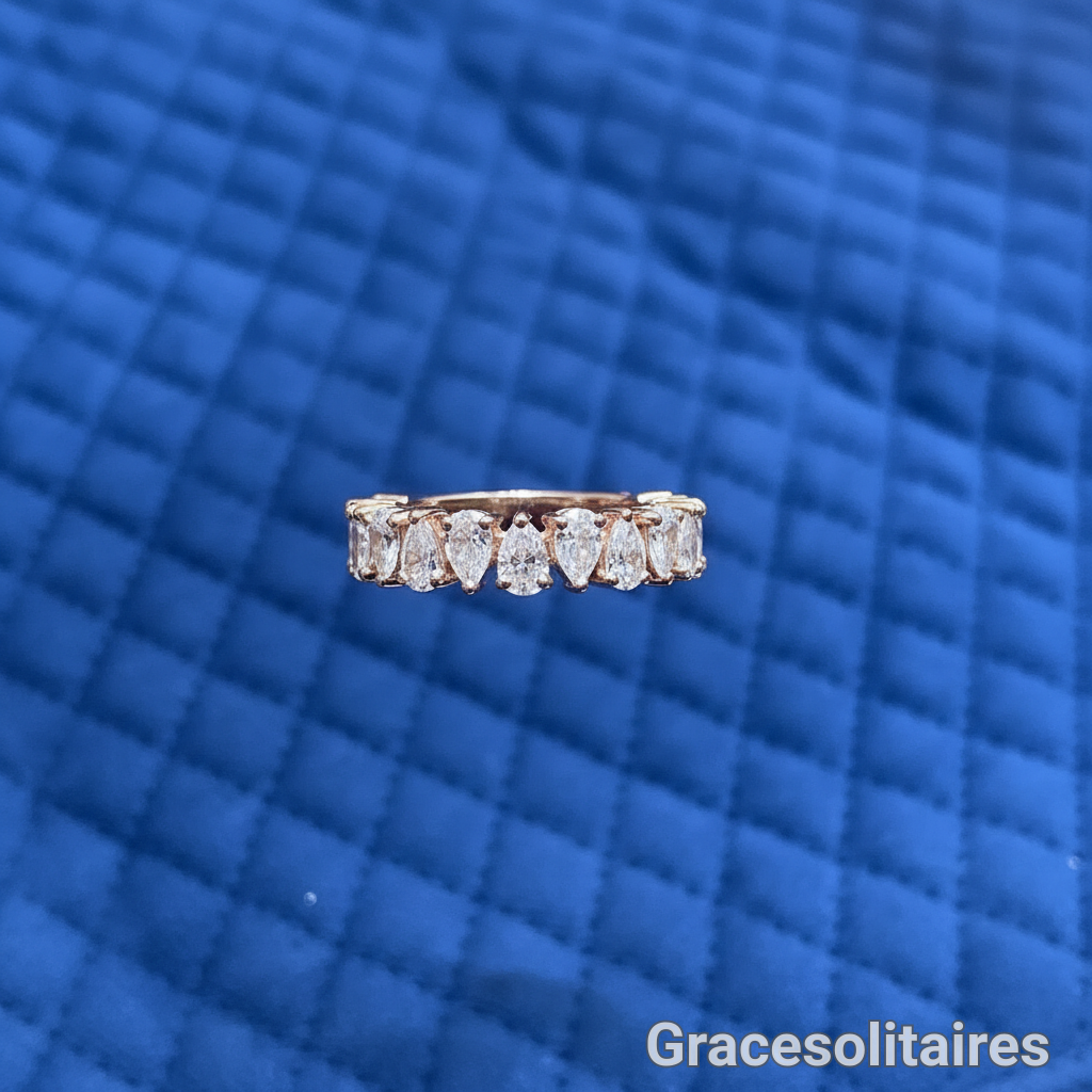 3.07CARAT PEAR CUT ETERNITY BAND