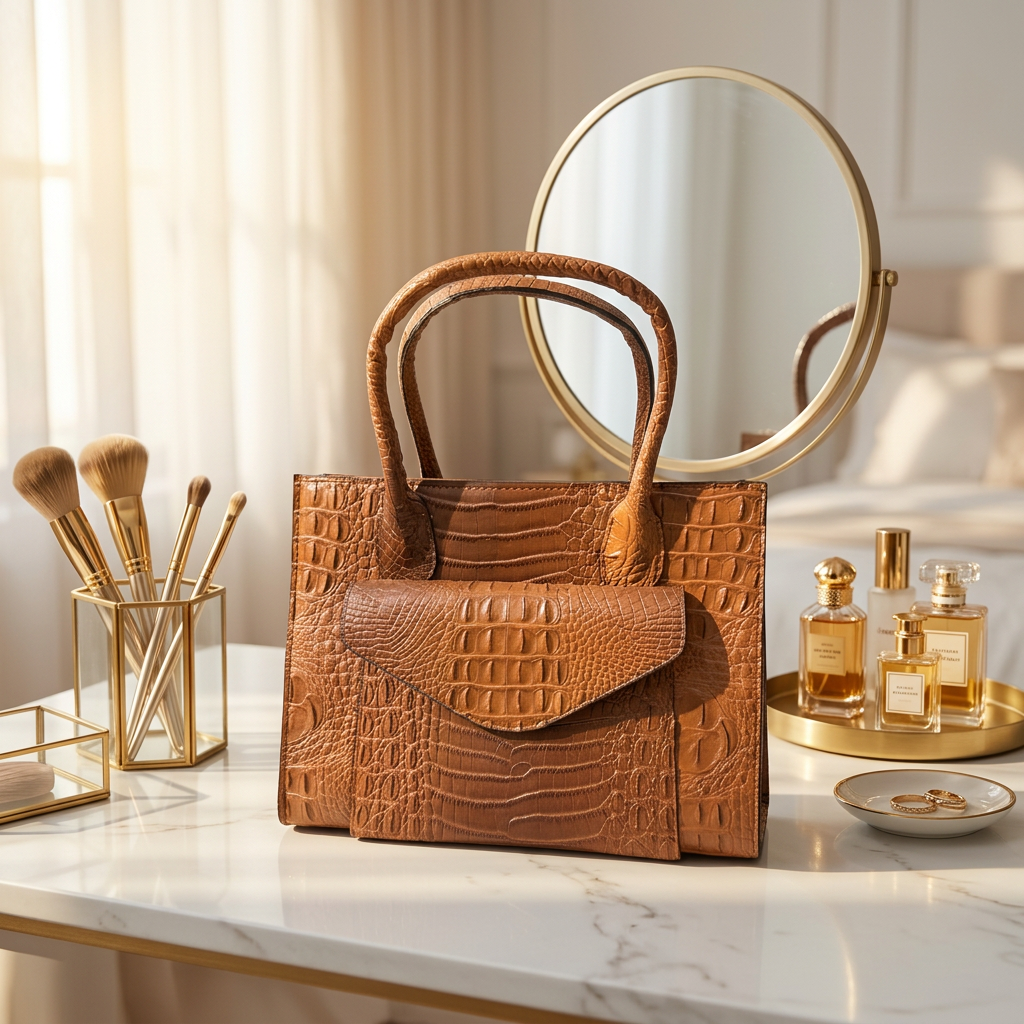 Crocodile Pattern Handbag