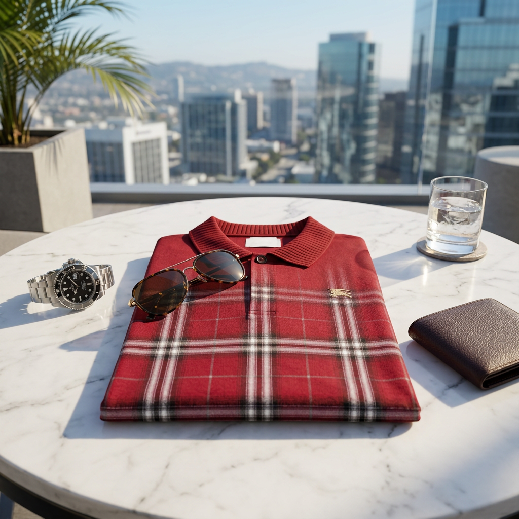Checkered Polo Shirt view 2