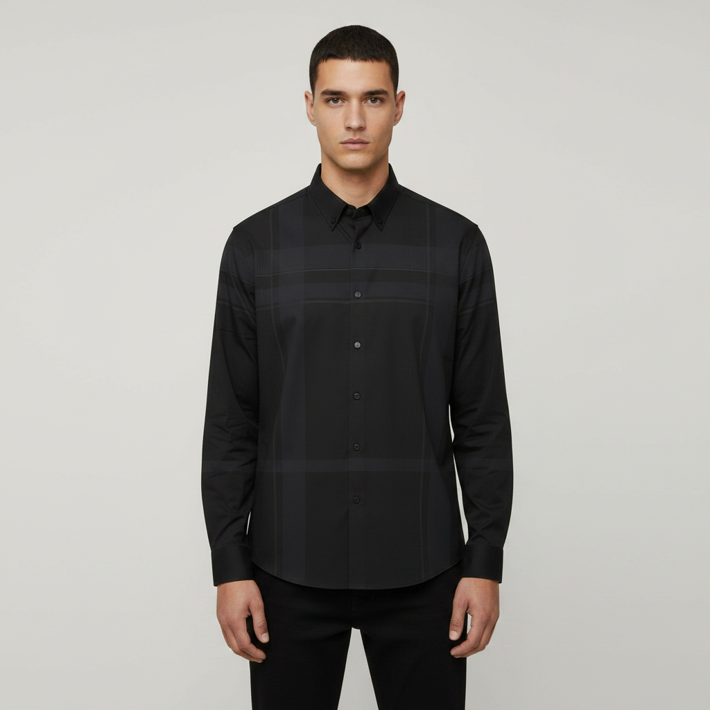Stitch less Shirt Black Colour view 2