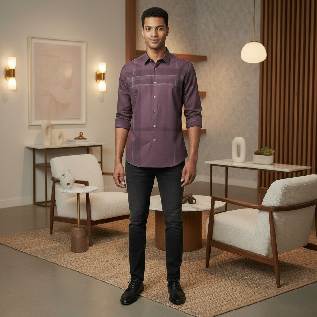 Stitch Less Checkered Shirt view 2