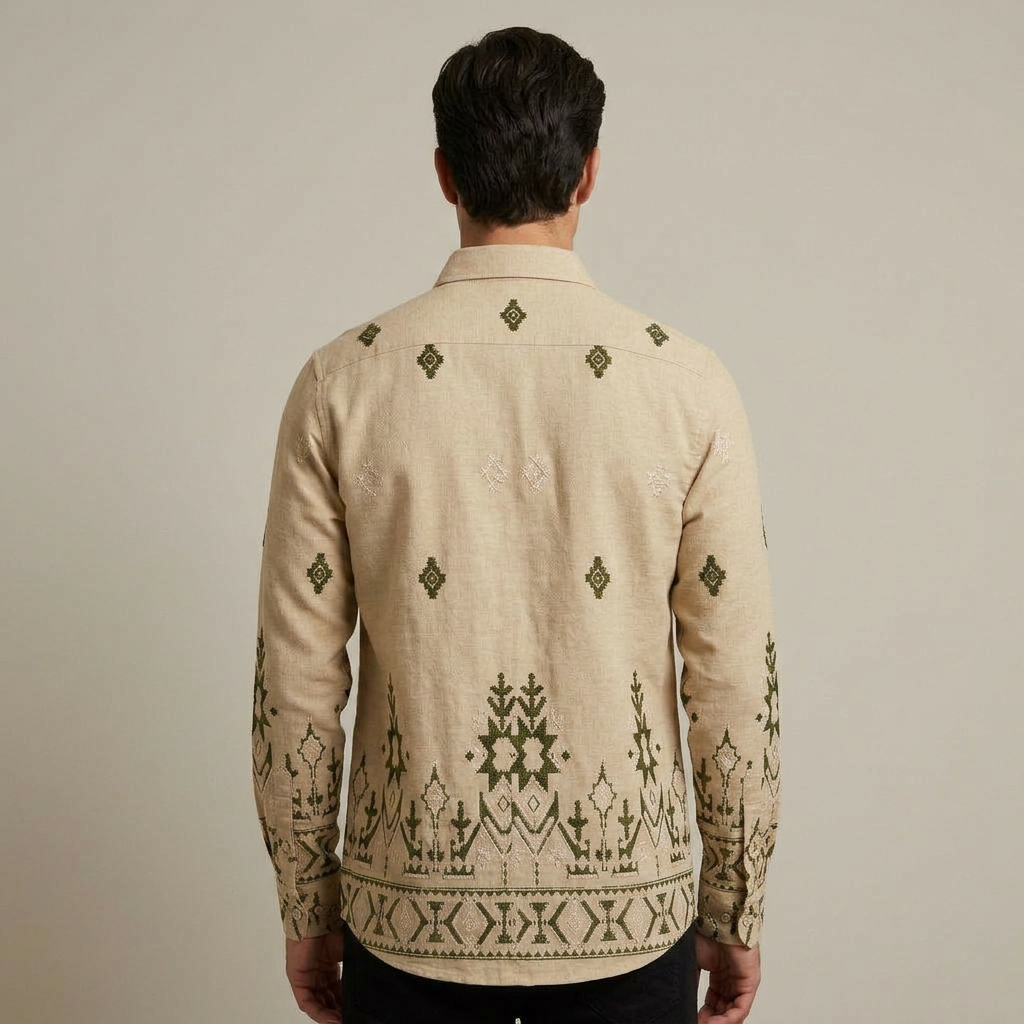 Urban Style Embroidered Shirt view 3