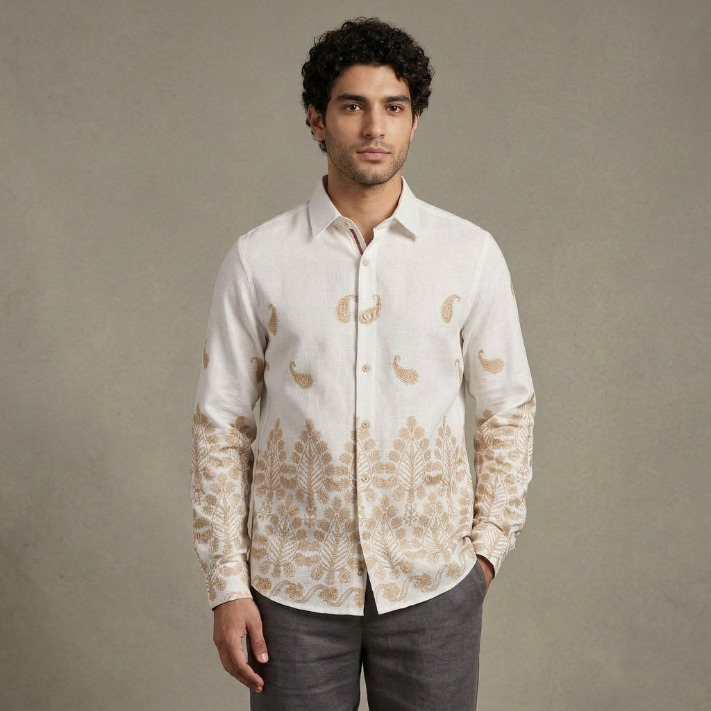 Urban Style Ethnic Printed Shirt view 3