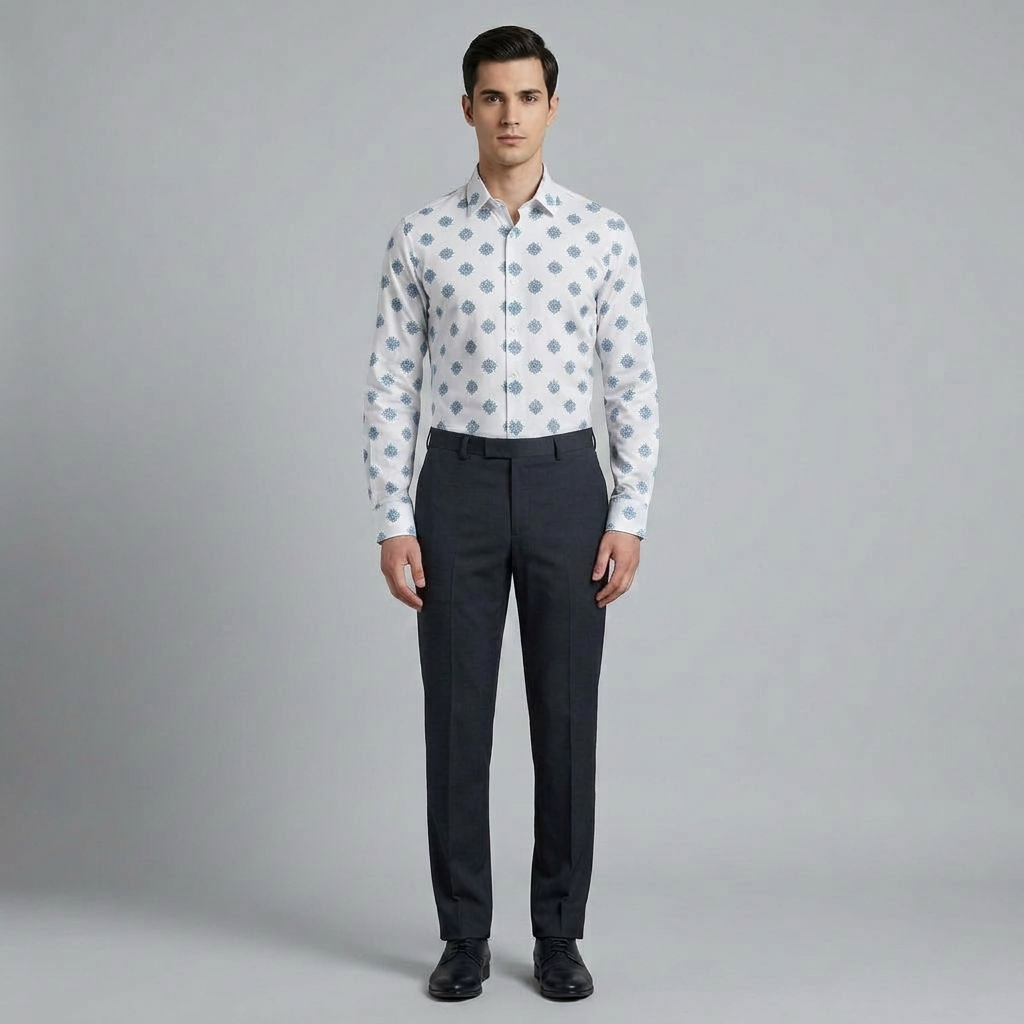 Printed Shirt & Trousers view 2