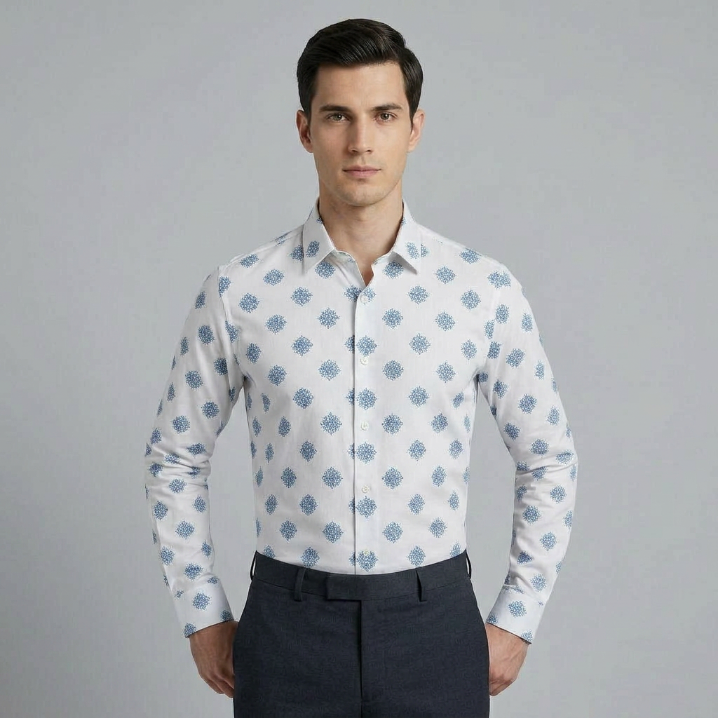 Printed Shirt & Trousers