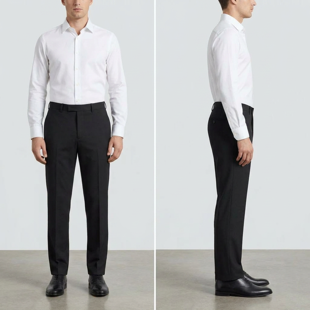 Urban Style Black Trousers view 3