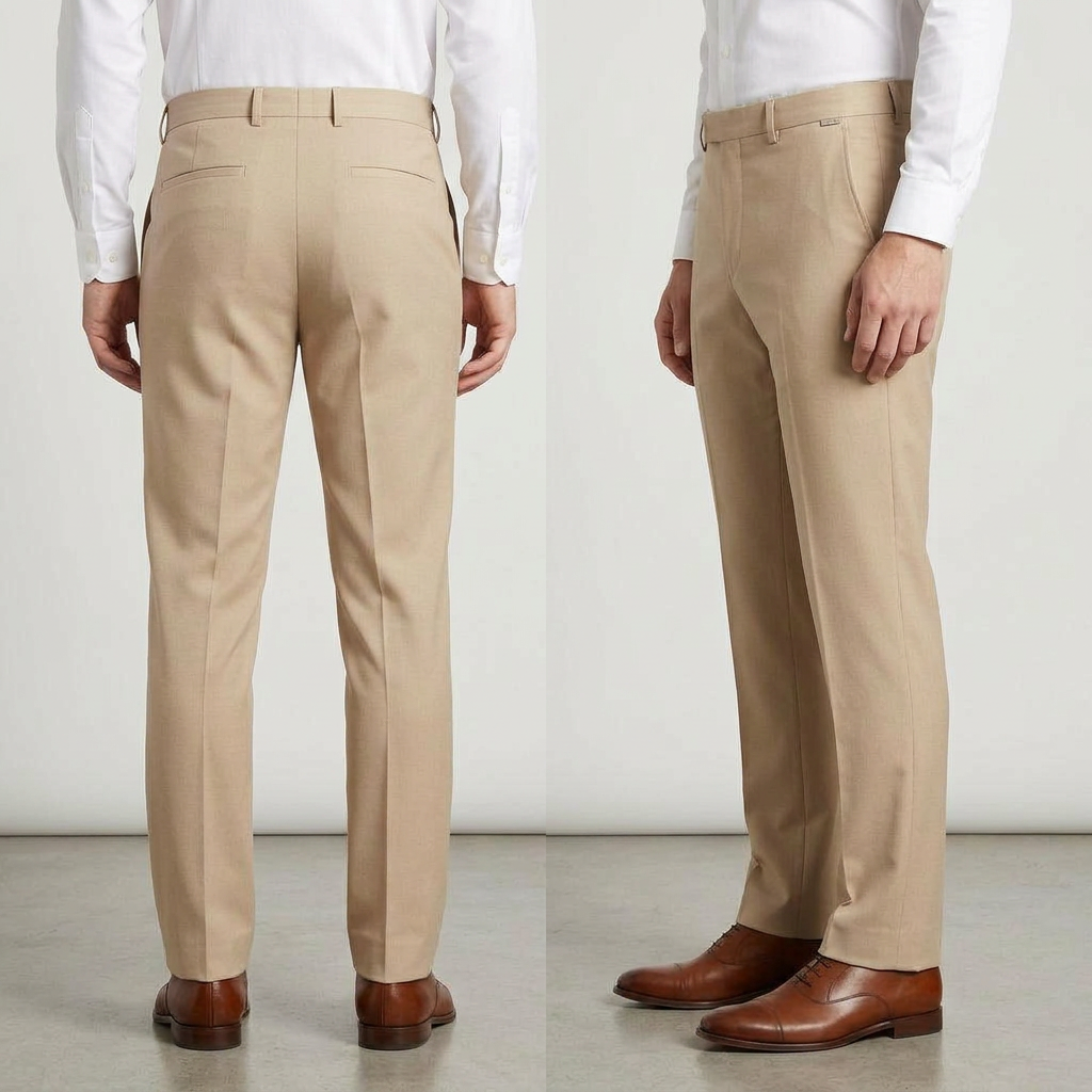 Beige Trousers view 3