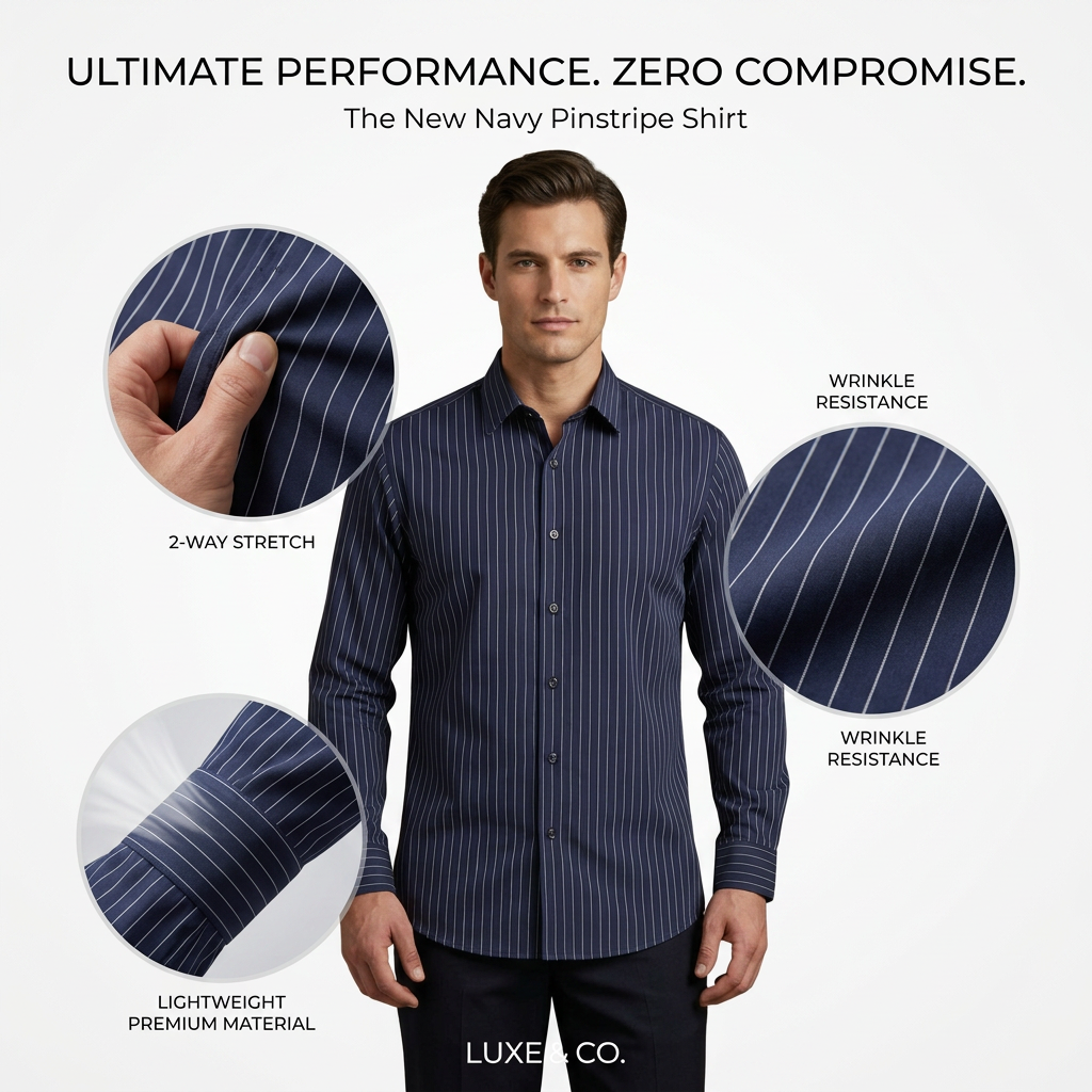 Striped Dress Shirt view 3
