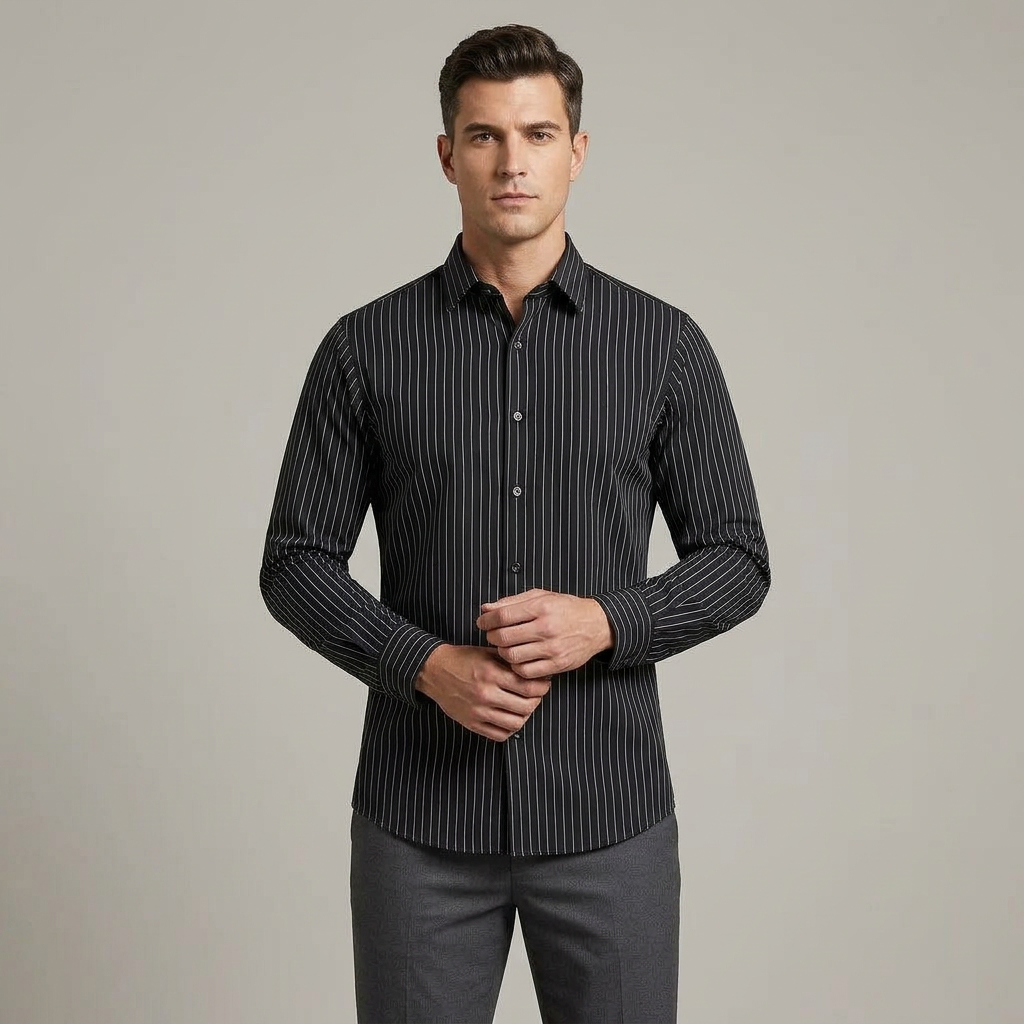 Elegant Striped Shirt view 2
