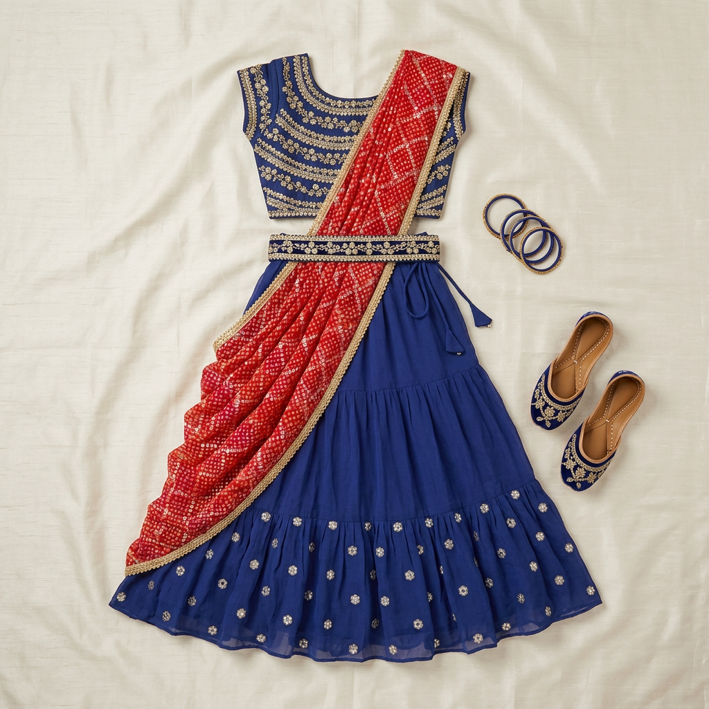 Kids Ethnic Lehenga Choli view 2