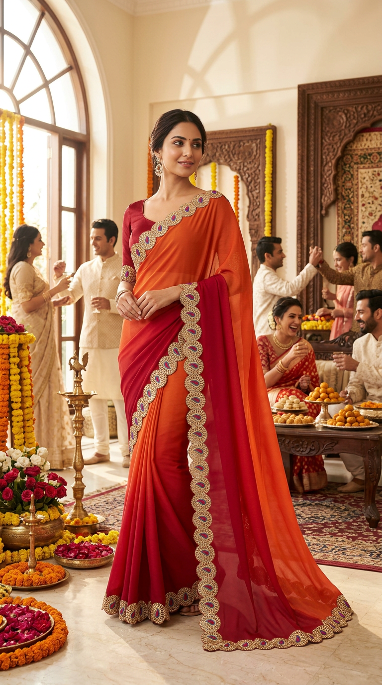 Laxmi designer saree view 3