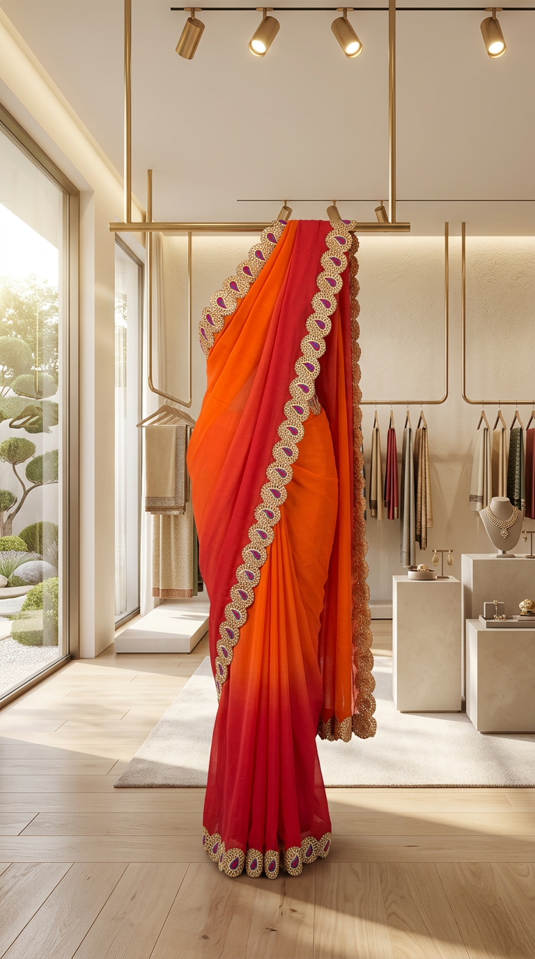 Laxmi designer saree view 2