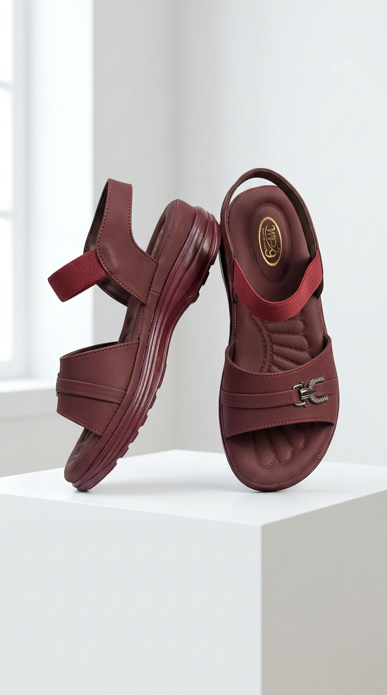 Doctor Sole Sandal Full Comfort Girls And Women Brown Colour view 4