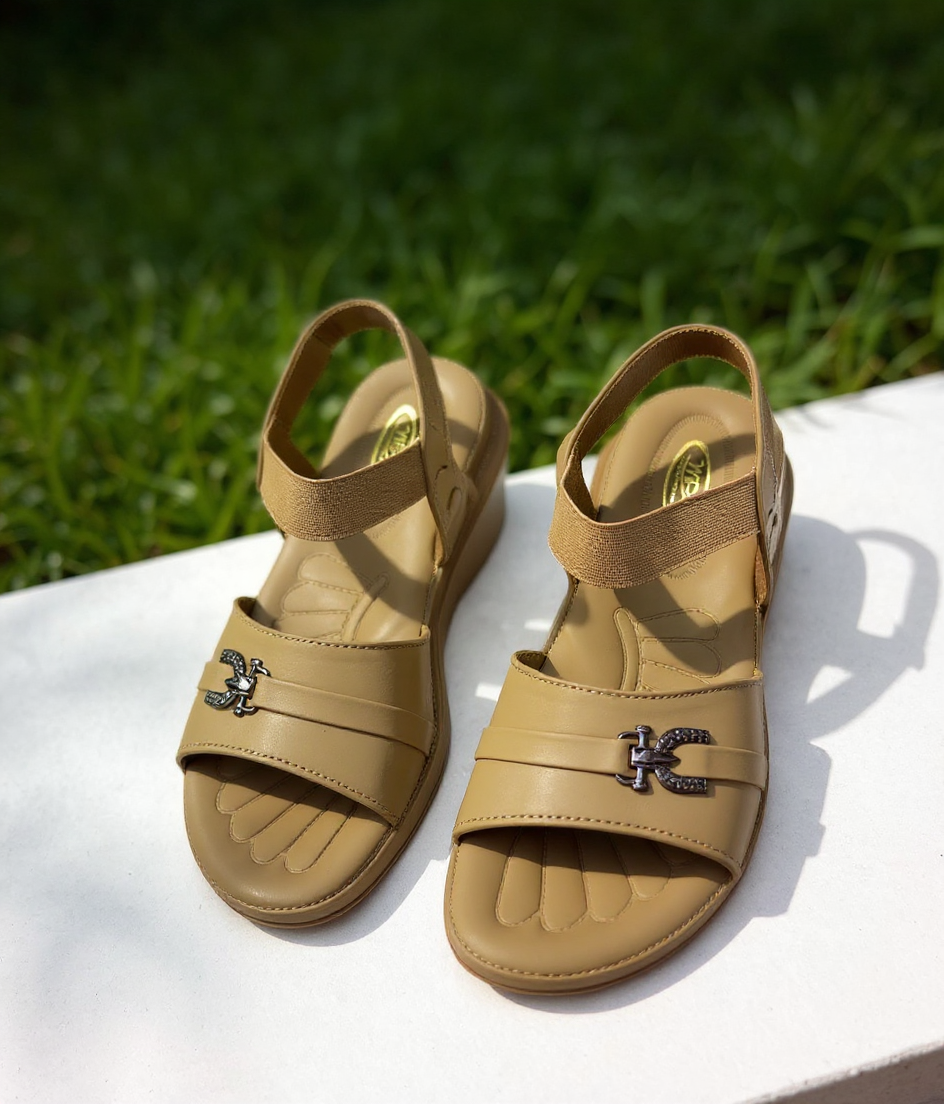 Doctor Sole Sandal Women And Girls Wear ( Colour Tan ) view 6