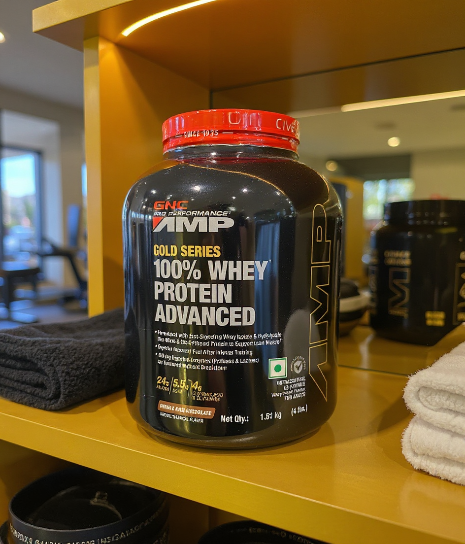 GNC AMP Gold Series 100% Whey Protein Advanced