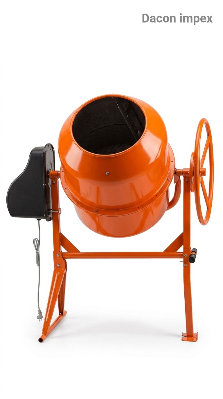 Orange Concrete Mixer