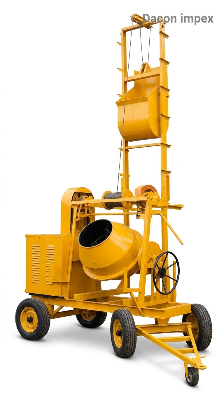 Concrete Mixer with Lift