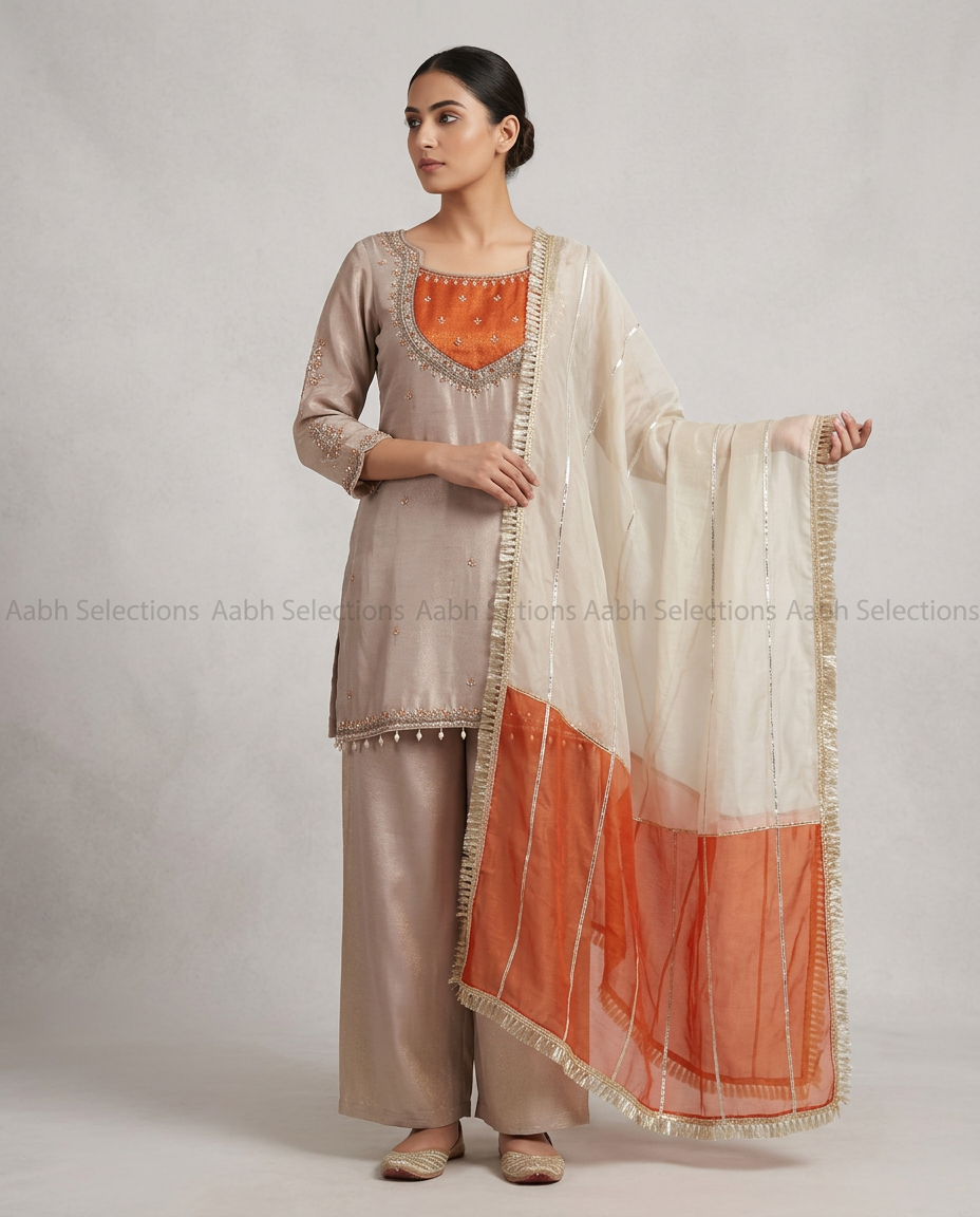 Embroidered Anarkali Suit view 2