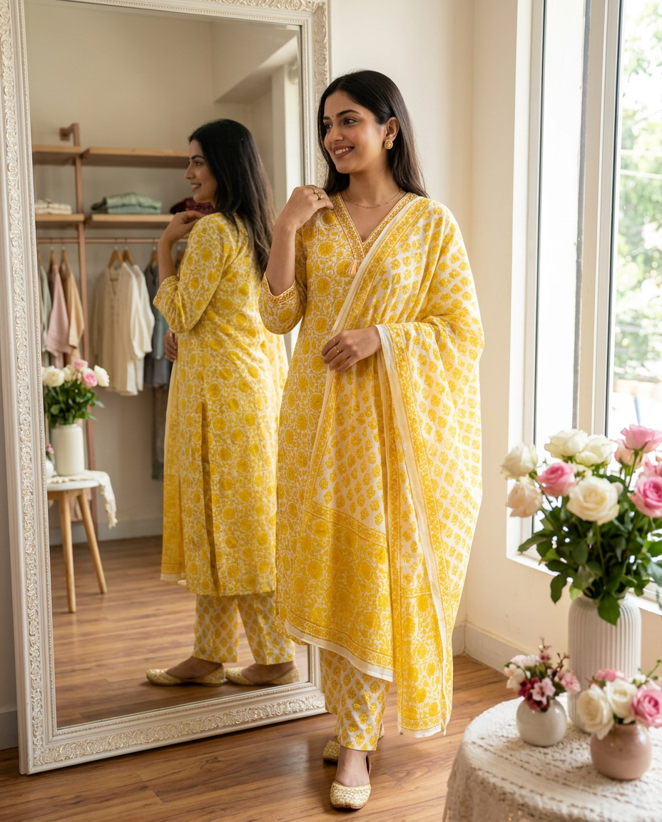 Pure Cotton Printed Cotton Suit view 2