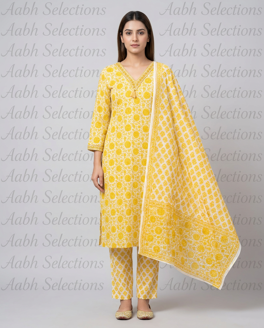 Pure Cotton Printed Cotton Suit view 3