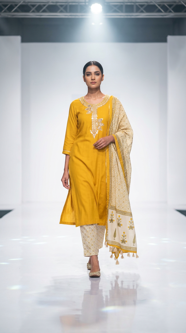 Pure Cotton Straight Suit With Printed Pants And Printed Dupatta view 3